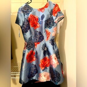 Mini floral dress for events